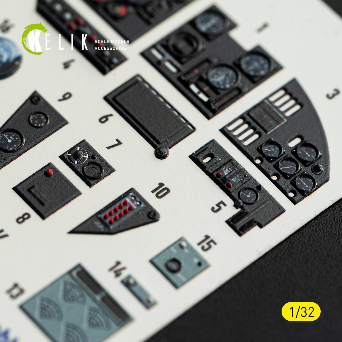 KELIK K32057 MS-406C-1 - interior 30 decals for Special Hobby kit 1/32 – immagine 5