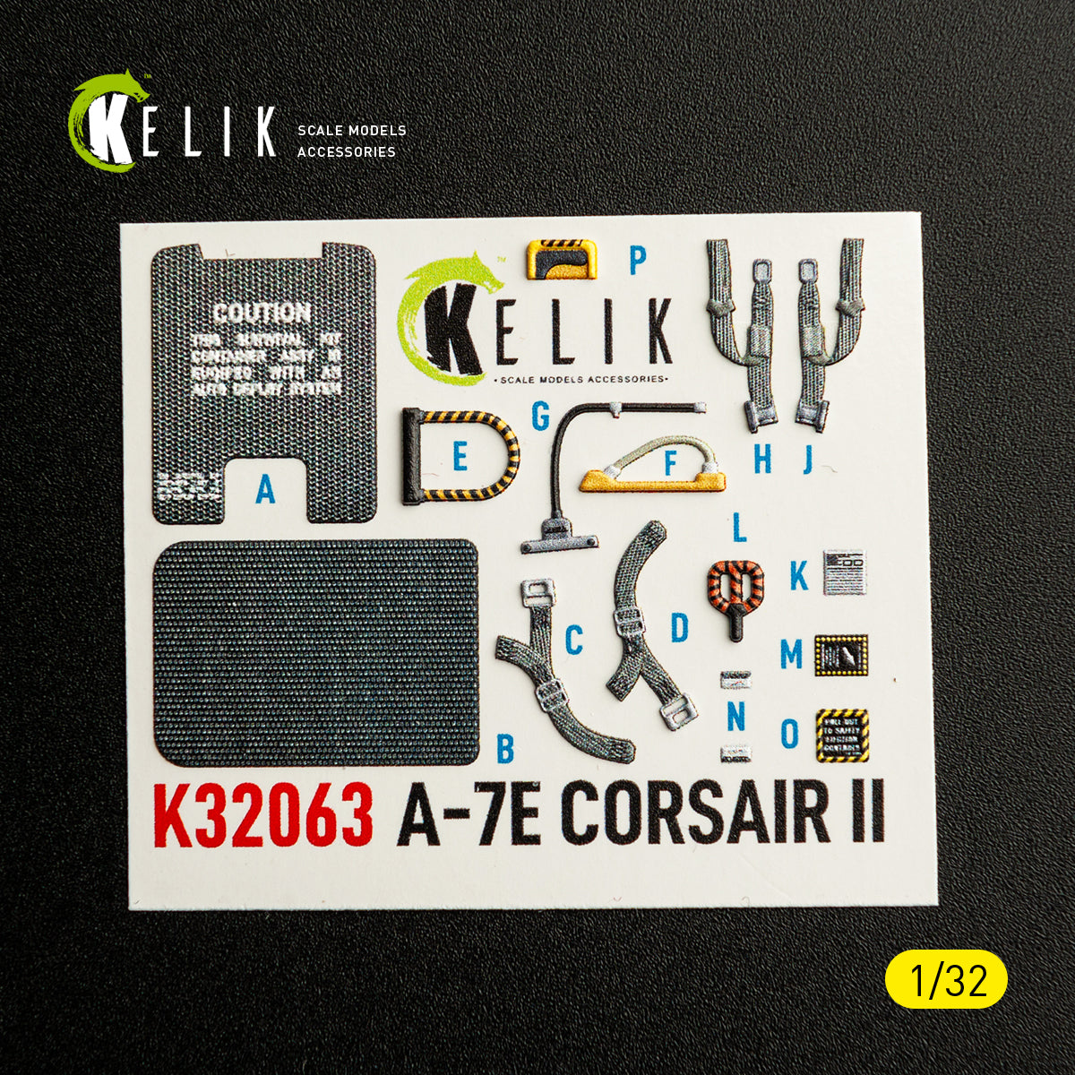 KELIK K32063 A-7E CORSAIR II - interior 3D decals for Trumpeter kit 1/32 – image 9
