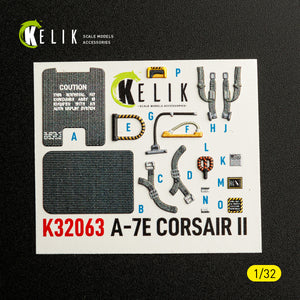 KELIK K32063 A-7E CORSAIR II - interior 3D decals for Trumpeter kit 1/32 – image 9