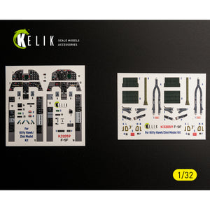 KELIK K32059 F-5F - interior 3D decals for Kitty Hawk/Zimi models kit 1/32 – zdjęcie 16