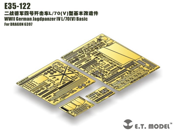 ET Model E35-122 WWII German Jagdpanzer IV L/70(V) Basic (Pour DRAGON Smart Kit) (1/35)