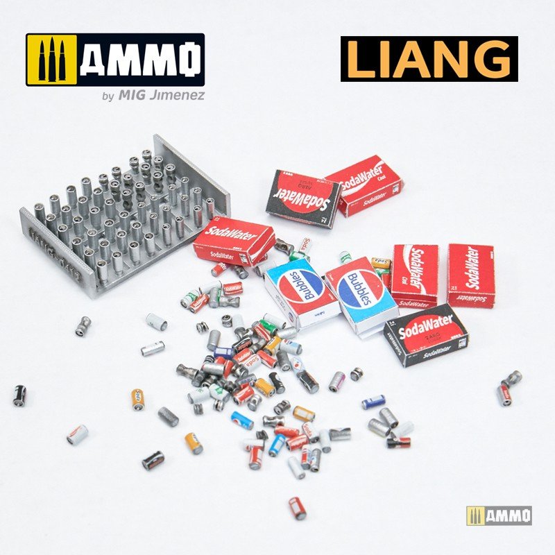 Liang 0412 Modèle imprimé en 3D Canettes de soda + Boîtes en carton Années 2000-2020 1/35 – image 8