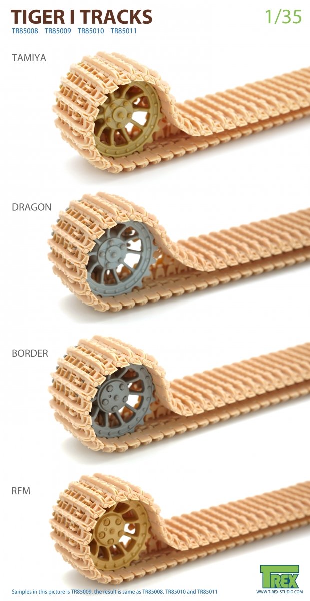 T-Rex Studio TR85008 Tiger Tracks Early Type 1/35 – zdjęcie 5