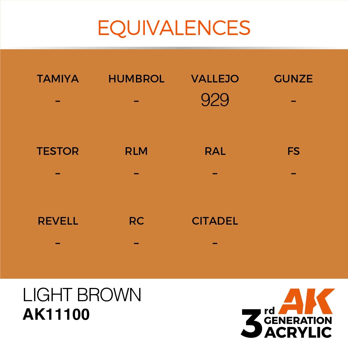 AK Interactive AK11100 MARRON CLAIR – STANDARD 17 ml  – imagen 2