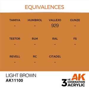 AK Interactive AK11100 MARRON CLAIR – STANDARD 17 ml  – imagen 2