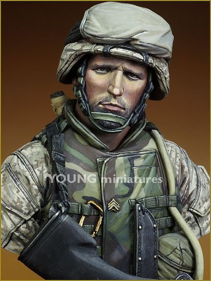 Young Miniatures YM1816 USMC Falloujah Irak 2004 1/10 – imagen 9