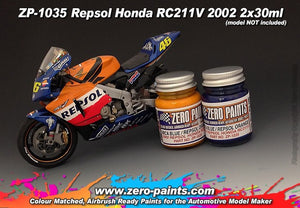 Kit de peinture Zero Paints ZP-1035 Repsol Honda RC211V 2002 (2 x 30 ml)