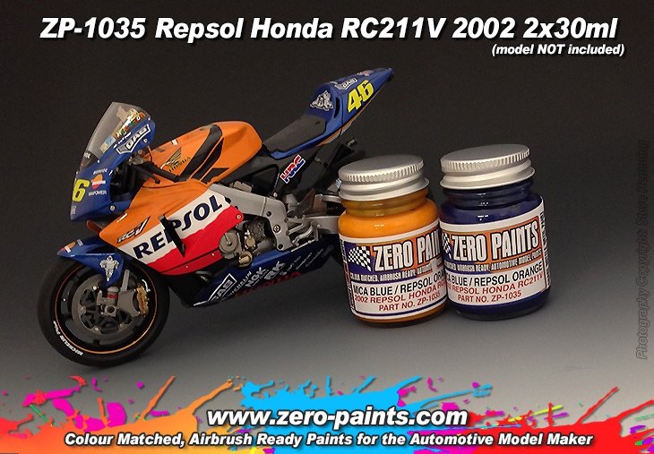 Kit de peinture Zero Paints ZP-1035 Repsol Honda RC211V 2002 (2 x 30 ml)