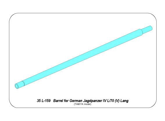Canon Aber 35L-159 pour Jagdpanzer IV L/70 (V) Lang (1/35) allemand – image 8