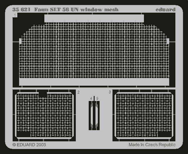 Eduard 35621 Faun SLT 56 UN, grille de fenêtre (TRUMPETER) 1/35