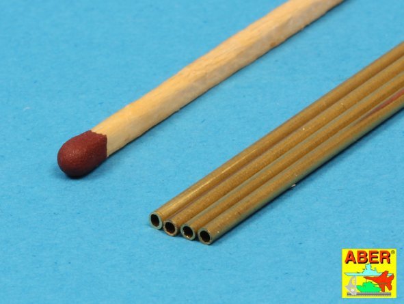 Tubes en laiton Aber BT15X02 1,50 x 0,20 mm longueur 250 mm x 4 pièces.  – immagine 4