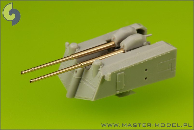 Master SM-200-007 German battleship Bismarck - secondary and heavy AA armament barrels - 15cm (12 pcs), 10,5 cm (16 pcs) – zdjęcie 4