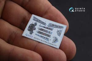 Intérieur imprimé en 3D et coloré sur papier décalcomanie Quinta Studio QD72011 Su-27SM (pour kit Zvezda) 1/72 – image 4