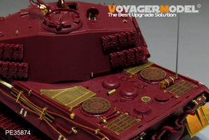 Maquette Voyager PE35874 Char King Tiger allemand de la Seconde Guerre mondiale (tourelle Hensehel) pour MENG 1/35 – Bild 10