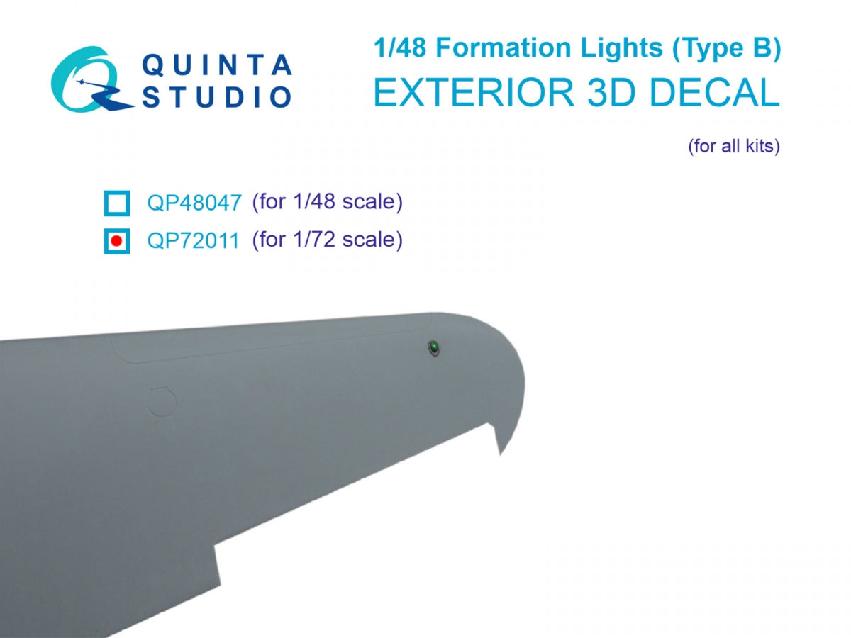 Feux de formation Quinta Studio QP72011 (Type B) (pour tous les kits) 1/72 