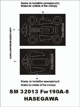 Montex SM32013 Fw-190 A - 8 HASEGAWA
