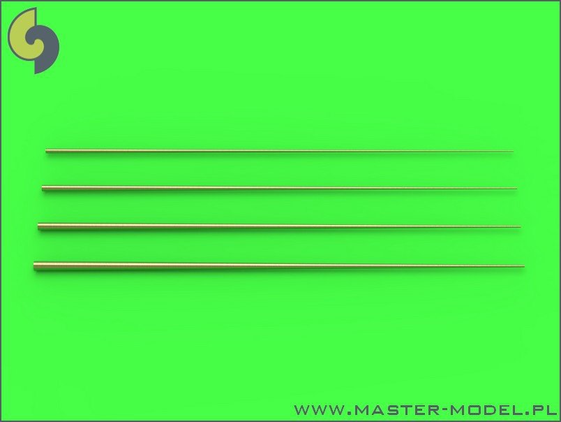 Master SM-700-047 Set of universal tapered masts No1 (length = 60mm each, diameters = 0.15/0.6mm; 0.2/0.8mm; 0.25/1mm; 0.3/1.2mm) 1/700