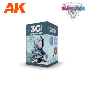 Coffret de couleurs AK Interactive AK1066 WARGAME. Chair congelée. 4 x 17 ml