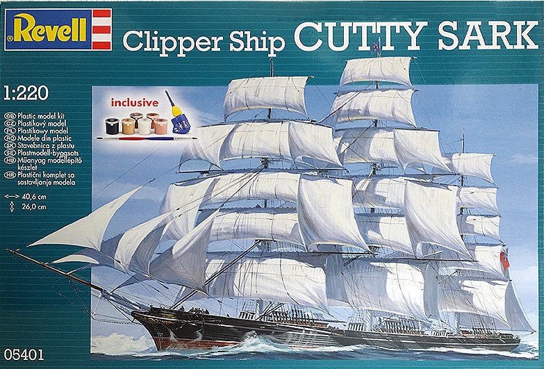 Revell 05401 Clipper Cutty Sark avec colle colorée (1/220)