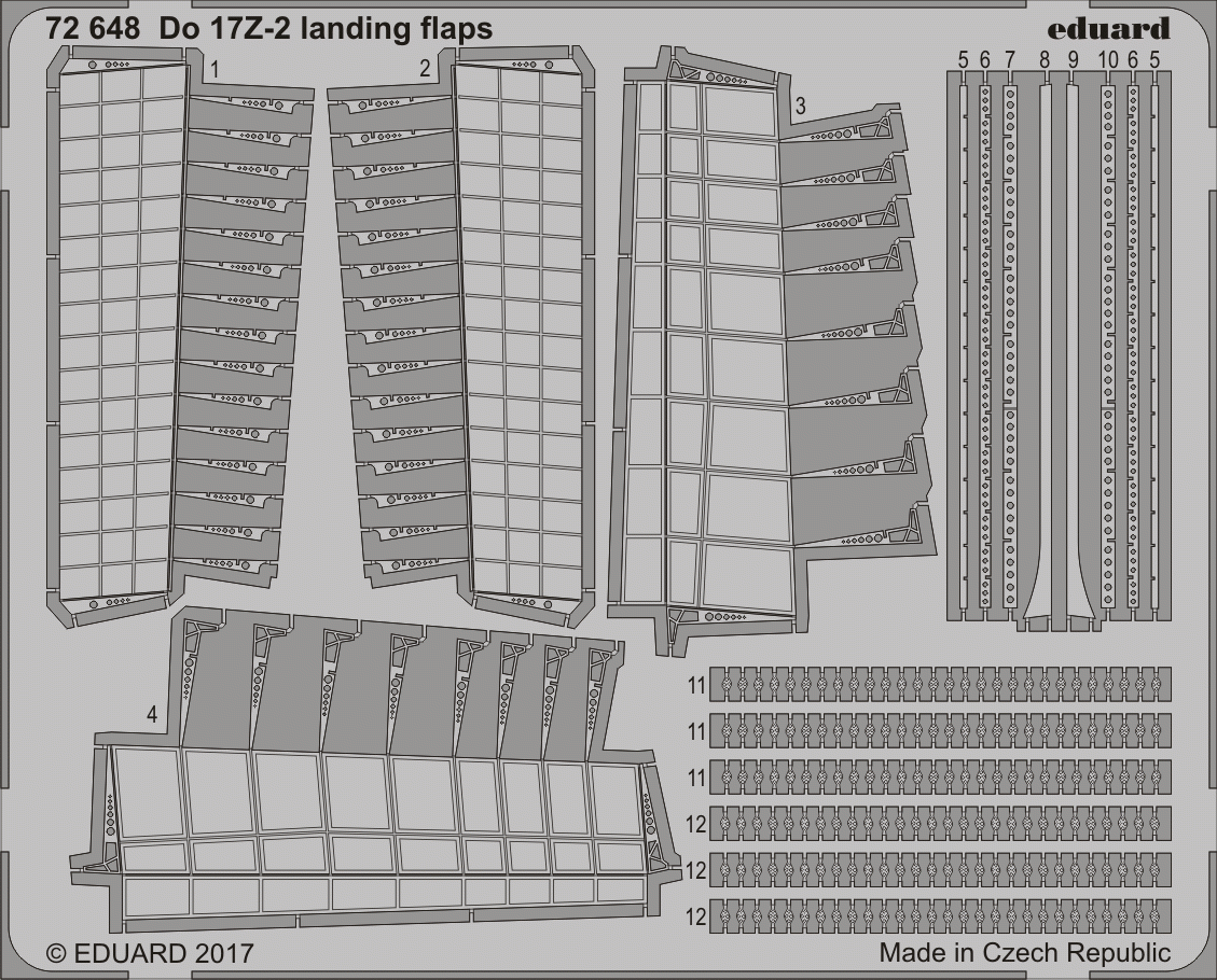 Eduard 72648 Volets d&amp;#39;atterrissage pour 17Z-2 ICM 1/72