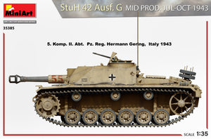 MiniArt 35385 StuH 42 Ausf. G MID PRODUIT PAR JUILLET-OCTOBRE 1943 1/35 – immagine 5