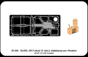 Aber 35204 Armored personnel carrier Sd.Kfz. 251/1 Ausf. D - vol. 2 - additional set - fenders (1/35) – image 8
