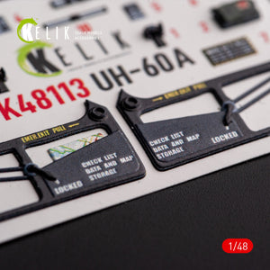 KELIK K48113 UH-60A Black Hawk - Décalcomanies 3D intérieures de type 1 pour kit ICM au 1/48 – image 8