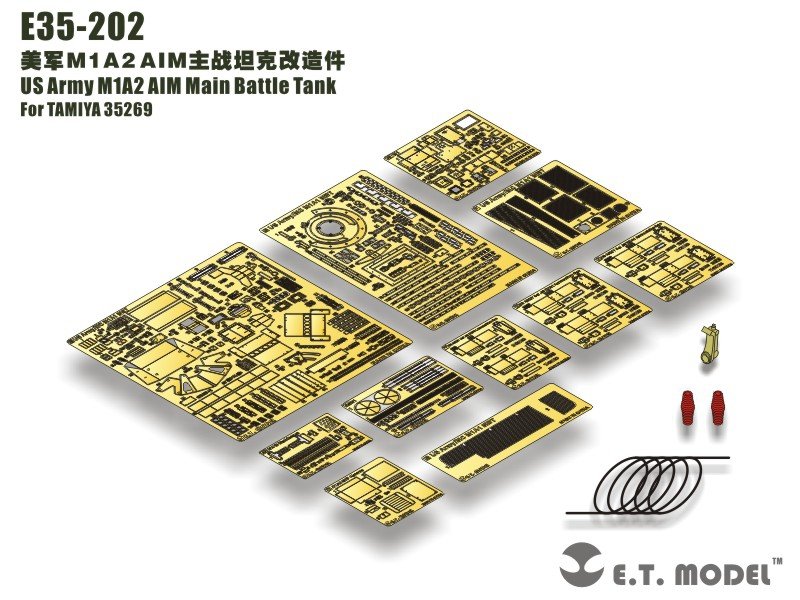 Maquette ET E35-202 Char de combat principal M1A2 AIM de l&amp;#39;armée américaine (pour TAMIYA 35269) (1/35)