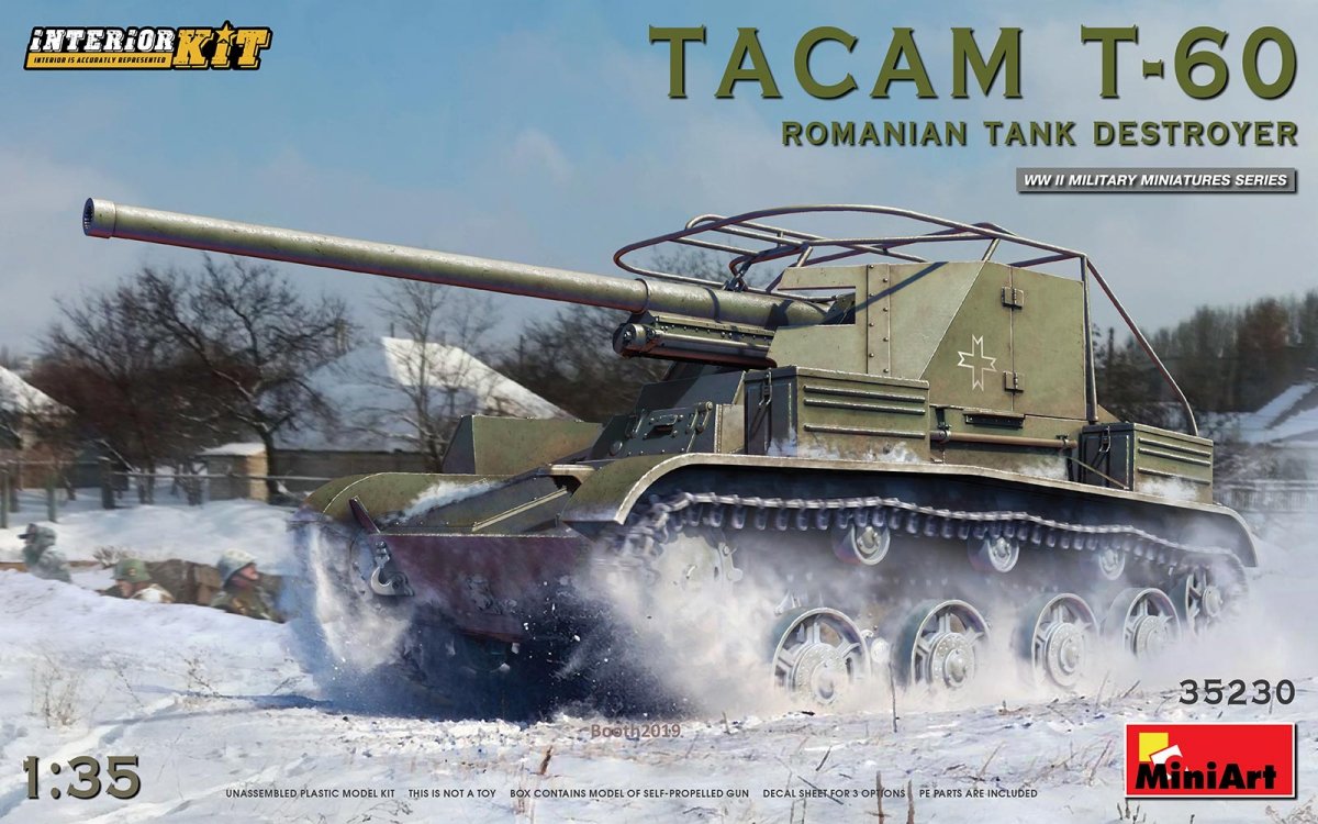 MiniArt 35230 TACAM T-60 CHASSEUR DE CHARS ROUMAIN. KIT D'INTÉRIEUR 1/35