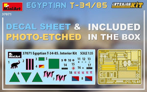 MiniArt 37071 ÉGYPTIEN T-34/85. KIT INTÉRIEUR 1/35 – imagen 3