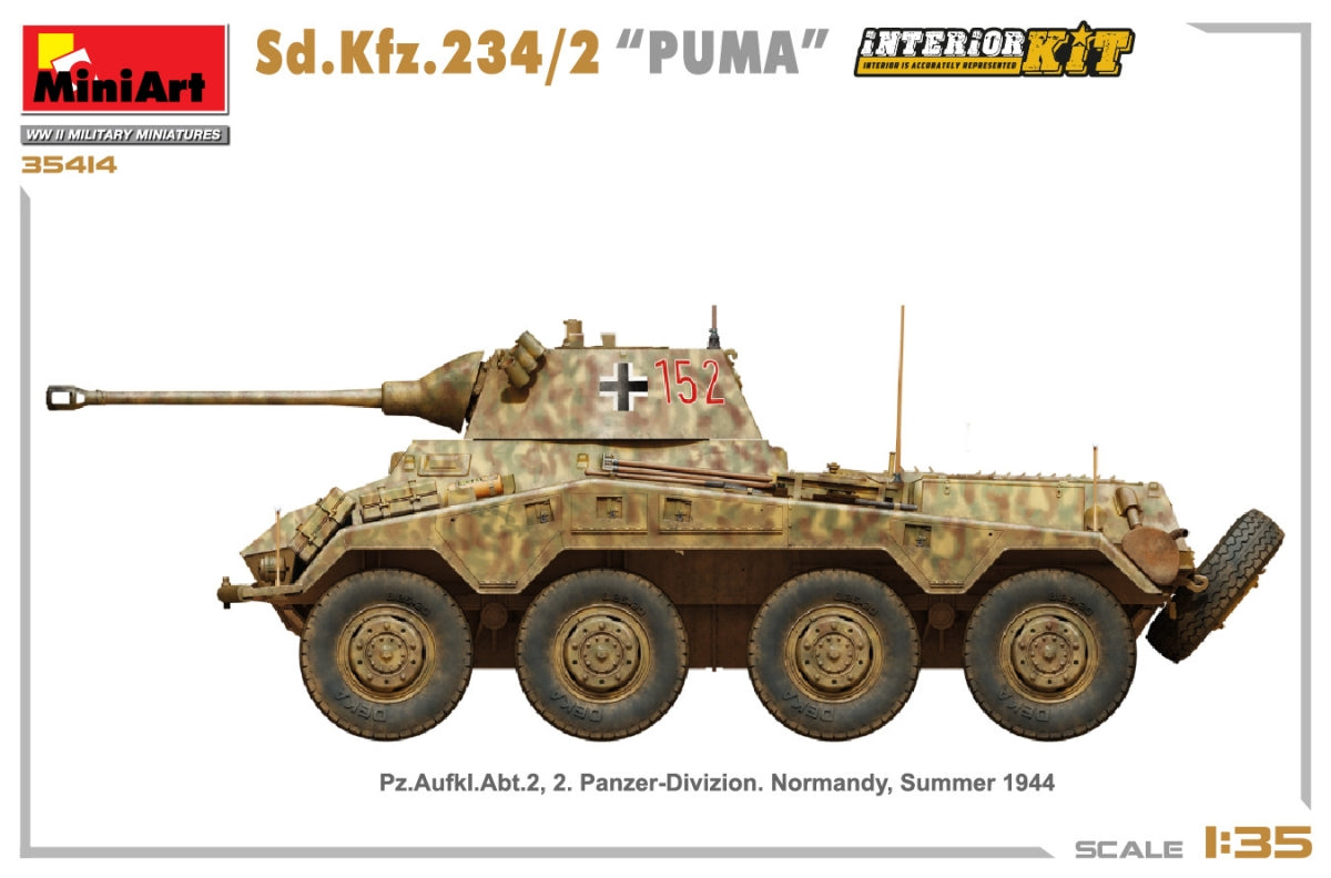 MiniArt 35419 SD.KFZ.234/2 PUMA 1/35 – immagine 3