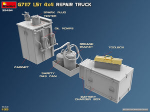 MiniArt 35494 G7117 Camion de réparation 4x4 1,5T 1/35 – imagen 46