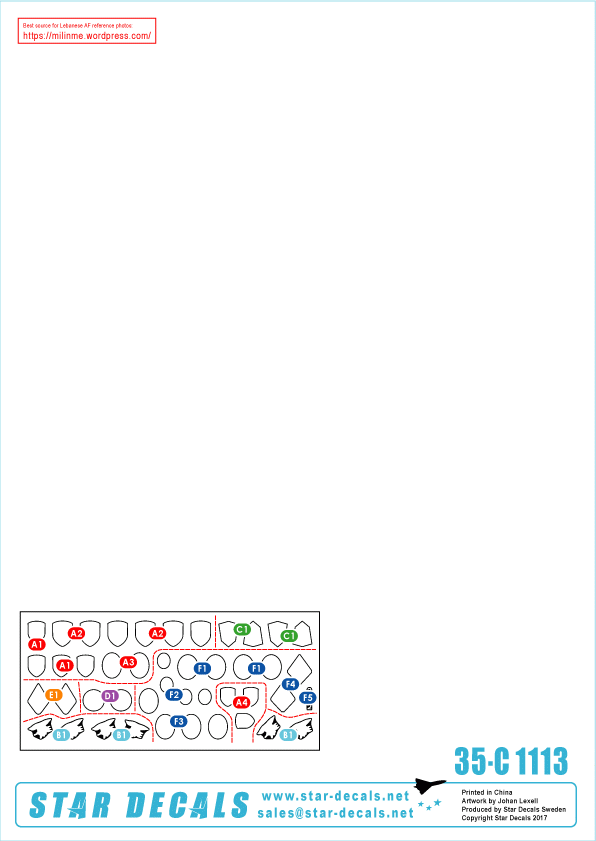 Star Decals 35-C1113 Chars et véhicules blindés libanais 6 1/35 – image 2
