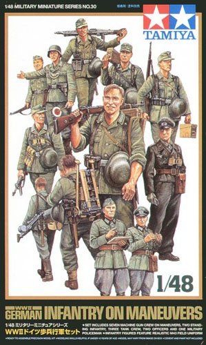 Tamiya 32530 Infanterie allemande en manœuvres (1/48)