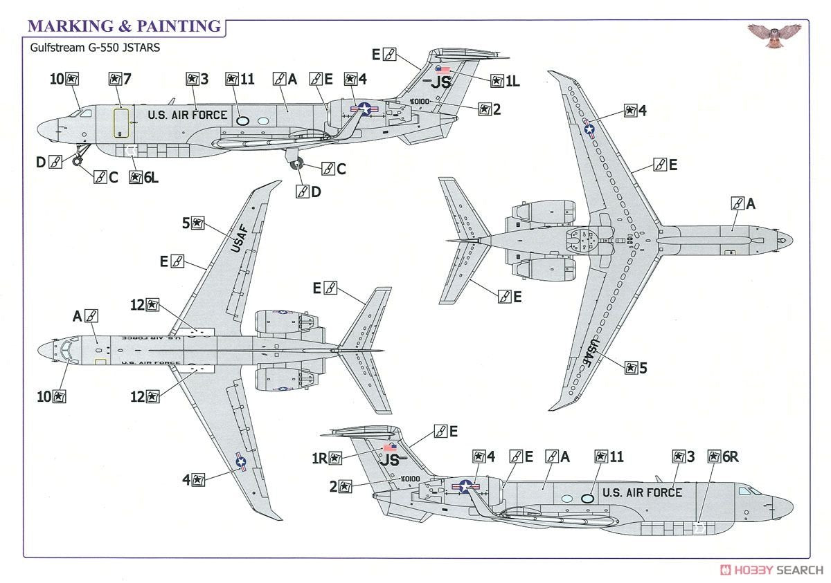 Sova 72017 Gulfstream G-550 J-STARS 1/72  – immagine 4