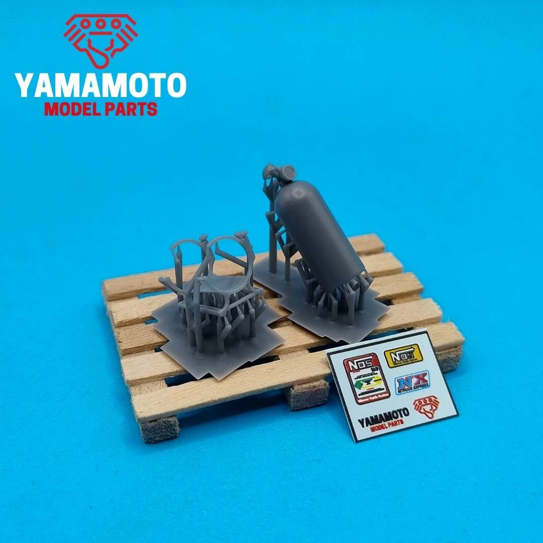 Yamamoto YMPTUN147 Single Nitro Bottle Bracket 1/24