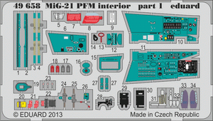 Intérieur du MiG-21PFM Eduard 49658, échelle 1/48. – image 2