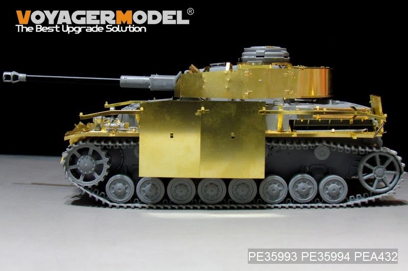Voyager modèle PEA432 WWII allemand Pz.Kpfw.IV Ausf.G (LateProduction) Schurzen (pour Border 35001) 1/35 – immagine 2
