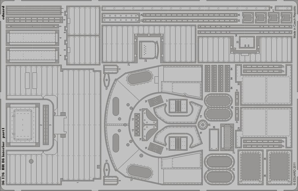 Eduard 36176 BR 86 intérieur 1/35 Trumpeter