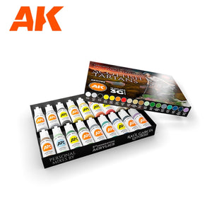 AK Interactive AK11766 SIGNATURE SET – RAÚL GARCÍA LATORRE – ÉCOSSAIS TARTANS PEINTURES 18 x 17 ml – Bild 2