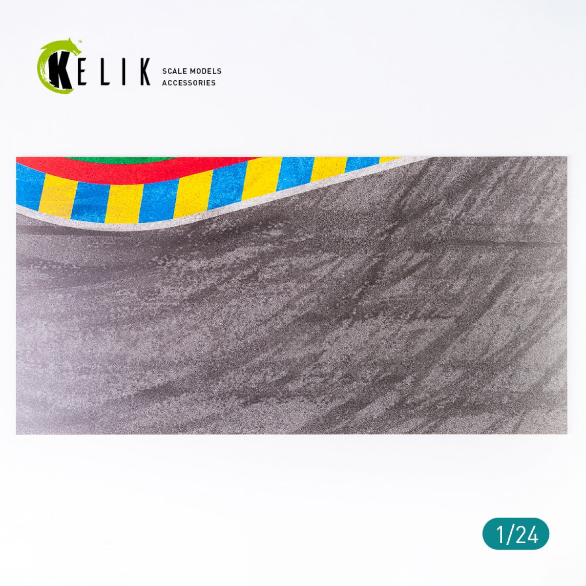 KELIK KS24003 ASPHALT ROAD 24 HOURS OF LE MANS TURN BASE - ACRYLIC 3 MM (180 X 357 MM) 1/24 – zdjęcie 2