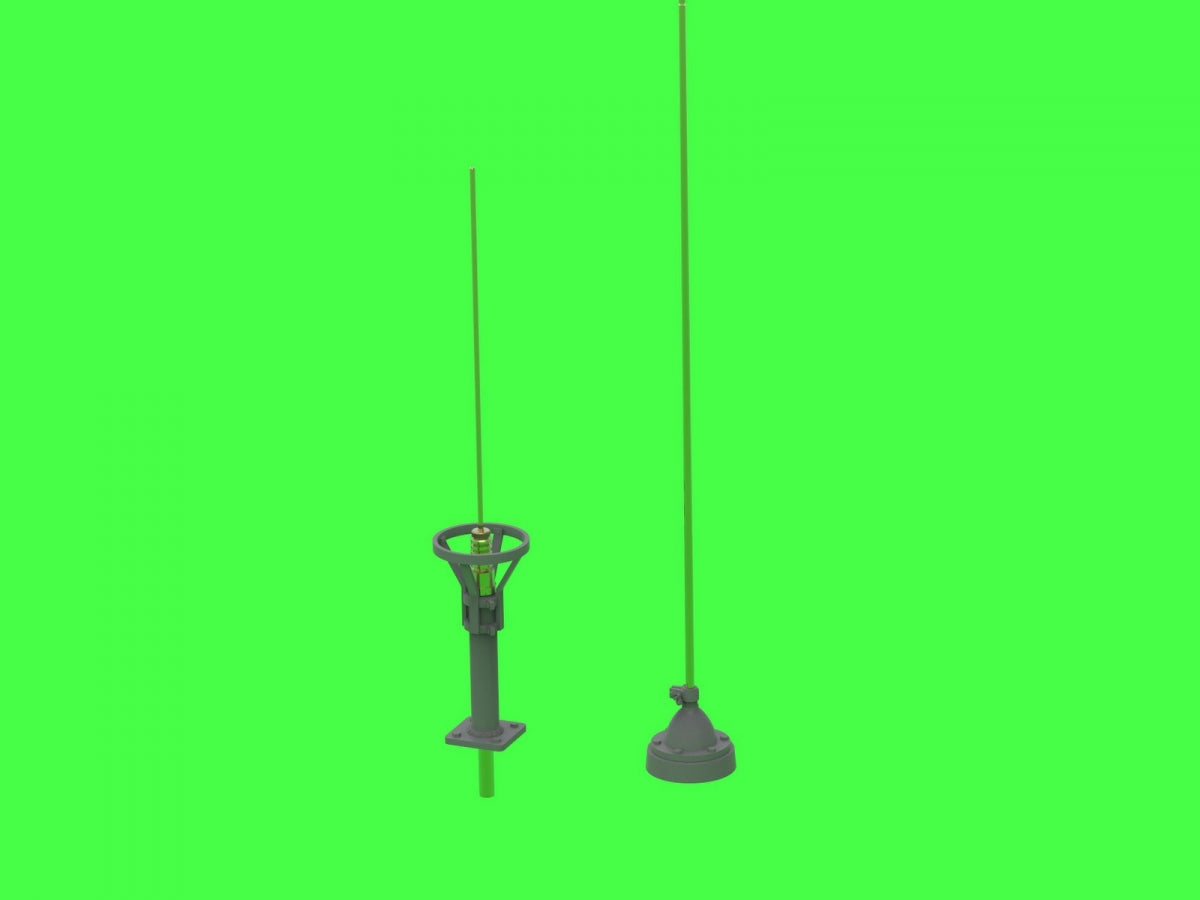 Antennes Master GM-35-057 pour radio britannique WS n° 19 - utilisées sur les véhicules en 1940-1950 1/35