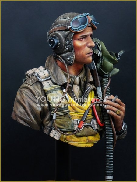 Young Miniatures YM1856 Pilote de chasse USAAF 1944 1/10 – immagine 8