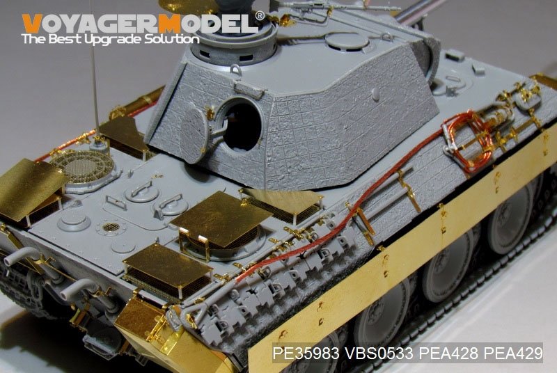 Maquette Voyager PE35983 Char Panther D allemand de la Seconde Guerre mondiale, version tardive de base, pour TAKOM 2104, échelle 1/35 – immagine 17
