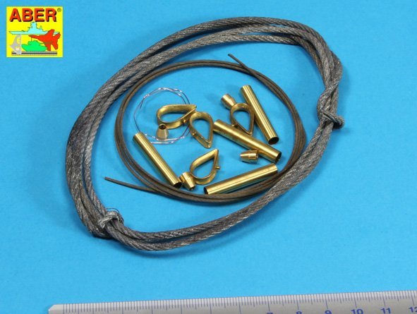 Câbles de remorquage et câbles de chenilles Aber 16030 avec supports utilisés sur Tiger I, King Tiger et Panther (1/16) – Bild 2