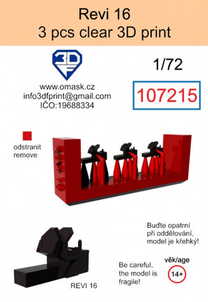 Omask 107215 Revi 16 impression 3D transparente (3 pièces) 1/72 – image 2