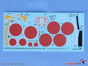 Maquette Wingsy D5-05 Avion d&amp;#39;assaut/reconnaissance IJA Type 99 Ki-51 « Sonia » 1/48  – Bild 15