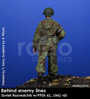 RADO Miniatures RDM35020 Razvedchik soviétique avec PPSh 41, (1941-45) 1/35 – image 4