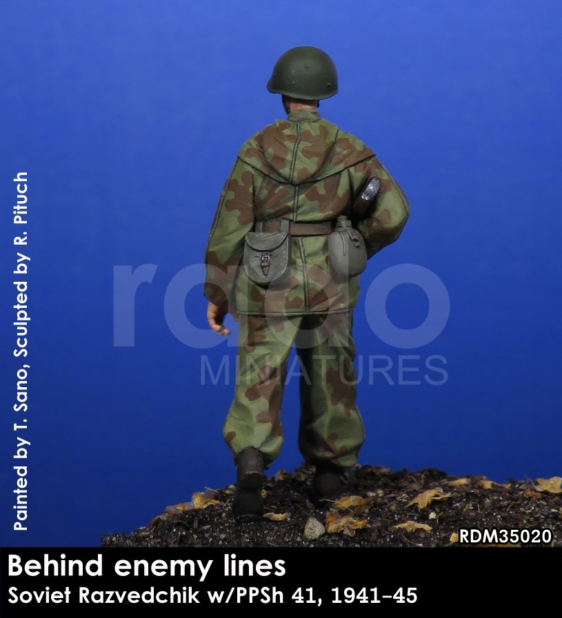 RADO Miniatures RDM35020 Razvedchik soviétique avec PPSh 41, (1941-45) 1/35 – image 4