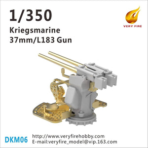 Canon Very Fire DKM06 Kriegsmarine 37 mm/L183 (8 exemplaires) 1/350